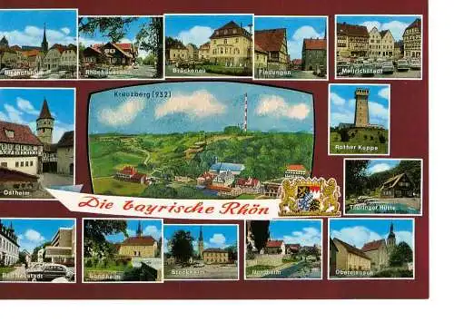 Ansichtskarte Die bayrische Rhön - nicht gelaufen 