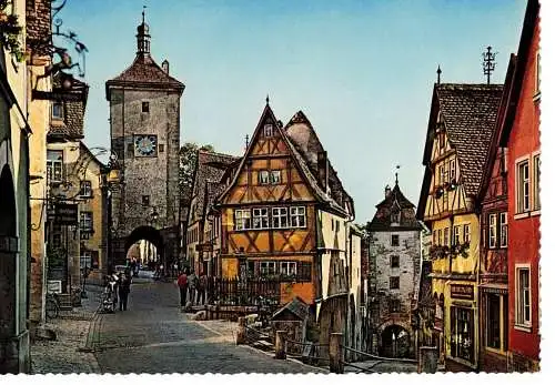 Ansichtskarte Rothenburg ob der Tauber - Am Plönlein - nicht gelaufen
