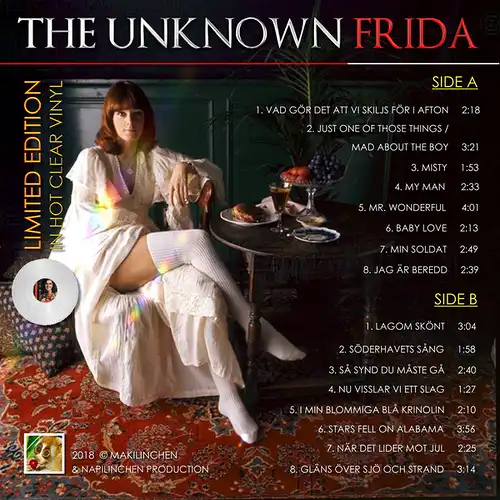 Frida / Anni-Frid Lyngstad (ABBA) - The Unknown Frida in clear transparent vinyl