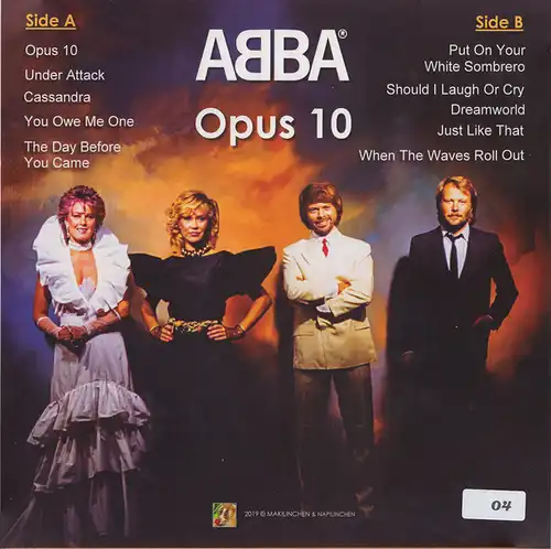 ABBA - Agnetha, Benny, Björn, Anni-Frid - Opus X - Picture Disc