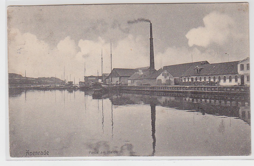 62939 Ak Apenrade Aabenraa oder Åbenrå Partie am Hafen um