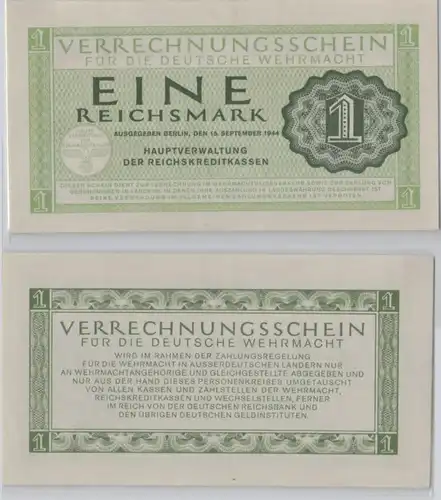 1 Reichsmark Bon de compensation pour la Wehrmacht allemande 1944 Ro. 511 (149091)