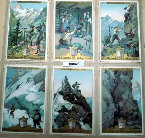 Liebig's Chau-Extract Série d'images: Un parti de montagne (Arnold n° 351, Sanguinetti n ° 517)