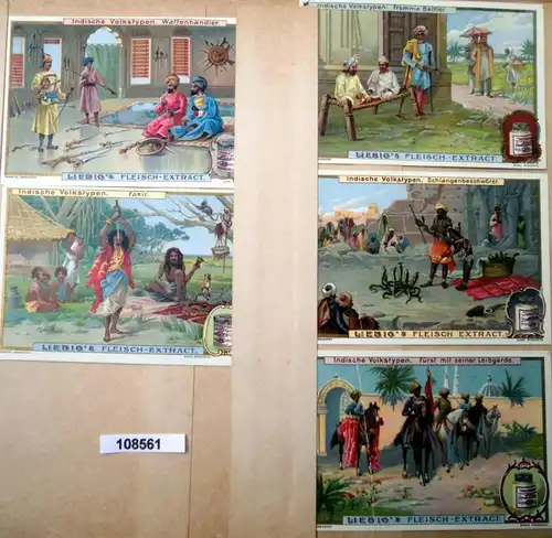 Série d'images de la viande de Liebig: Types de peuple indien (Arnold n°502, Sanguinetti n °688)