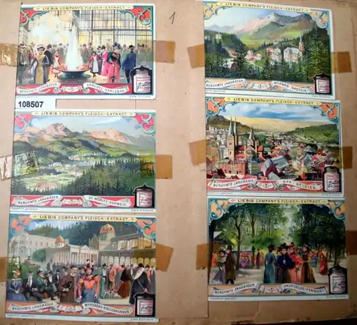 Liebig's Chau-Extract Série d'images: Bains de campagne célèbres (Arnold n°522, Sanguinetti n ° 694)