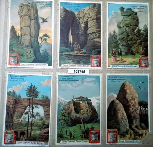 Liebig's Chau-Extract Série d'images: Rocks célèbres (Arnold n°521, Sanguinetti n ° 710)