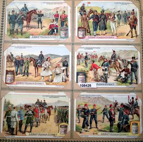 Liebig's Fleisch-Extract Bildserie: Die Heere der Balkanstaaten (Arnold Nr. 806, Sanguinetti Nr. 983)