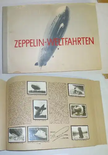 Visites du monde Zeppelin - Du premier dirigeable 1899 aux parcours du LZ 127 " Graf Zeappelin " 1932. Album 1