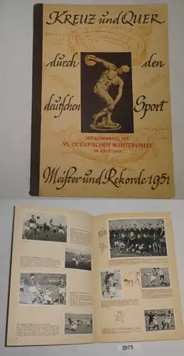 Croix et traversant le sport allemand - Maîtres et records 1951