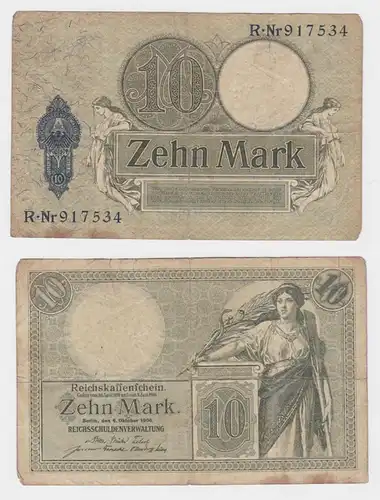 Billet de caisse du Reich 10 Mark