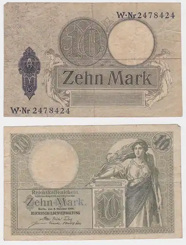 Billet de caisse du Reich 10 Mark
