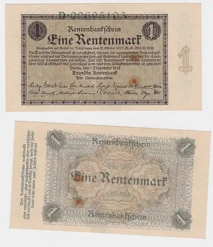 Rentenbankschein 1 Rentenmark