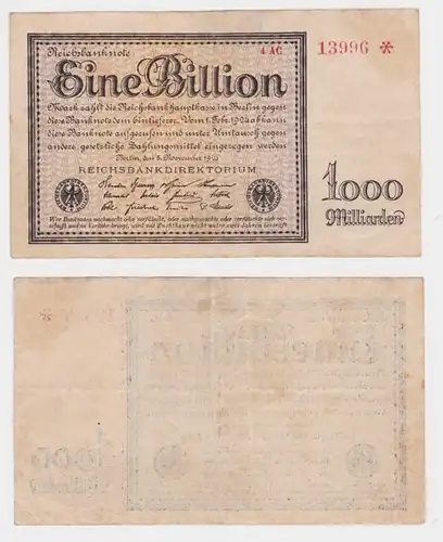 Note de la Banque de l'Angleterre Un billion de marks
