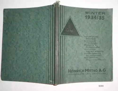 Katalog Winter 1934/35 - Heinrich Mittag AG Magdeburg und Hannover