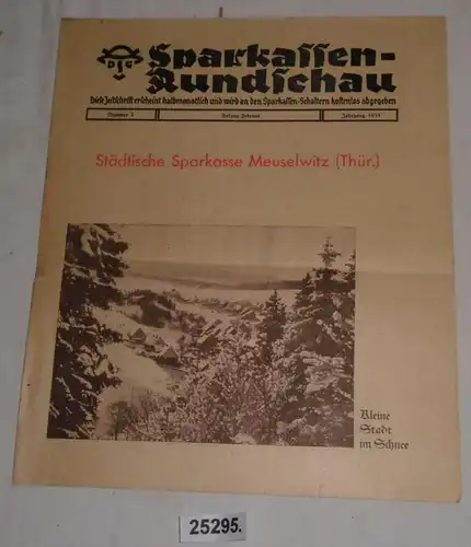 Sparkassen-Rundschau Nr. 3 Jahrgang 1935