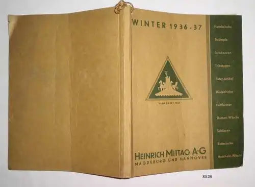 Katalog Winter 1936-37 - Heinrich Mittag AG Magdeburg und Hannover