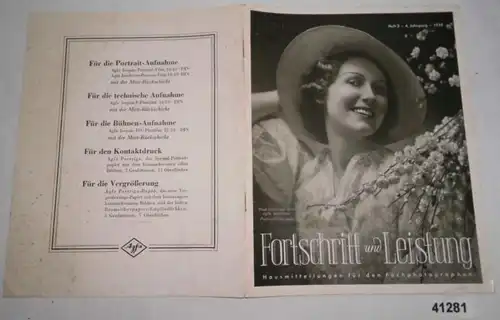 Fortschritt und Leistung - Hausmitteilungen für den Fachphotographen, Heft 2, 4. Jahrgang 1939