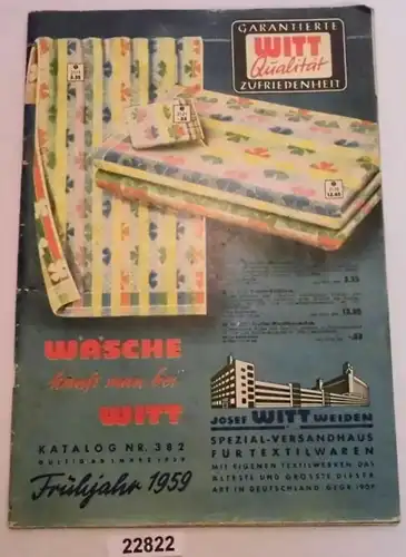 Witt Weiden catalogue n° 382 - Printemps 1959