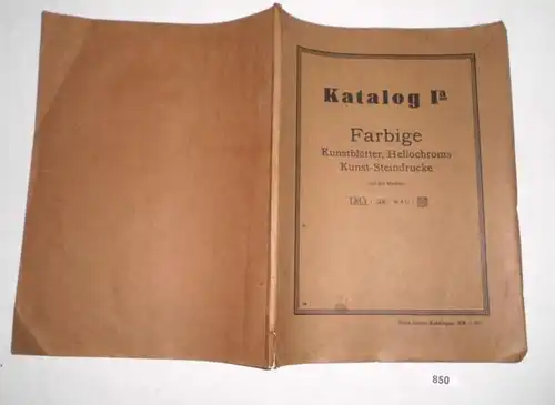 Katalog für Kunstblätter und Steindrucke Katalog Ia Ausgabe 148