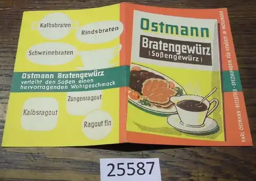 Petit flyer publicitaire: Ostmann Frits (Sausse)