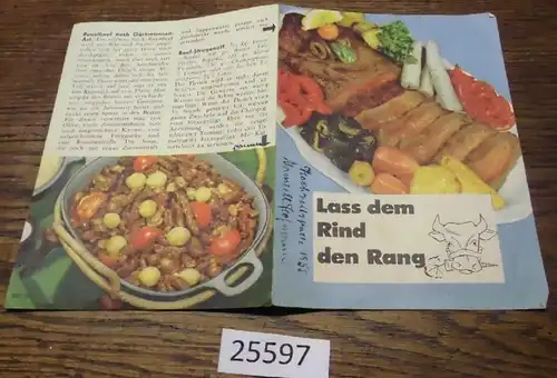 petit flyer publicitaire: Laissez le bœuf au rang