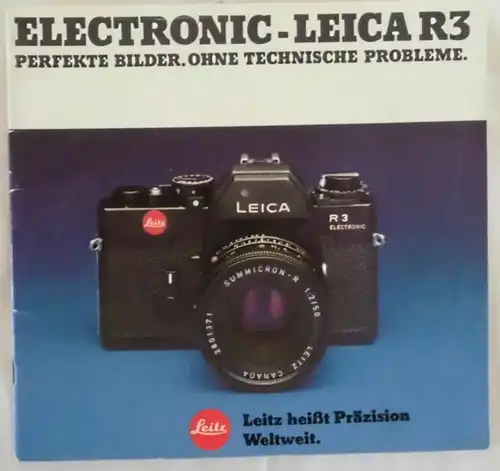 Electronic-Leica R3 Perfekte Bilder. Ohne technische Probleme  - Liste 111-104a (Werbeprospekt)