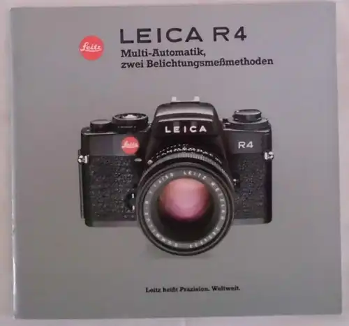 Leica R4 Multi-Automatik, zwei Belichtungsmeßmethoden  - Liste 111-136 (Werbeprospekt)