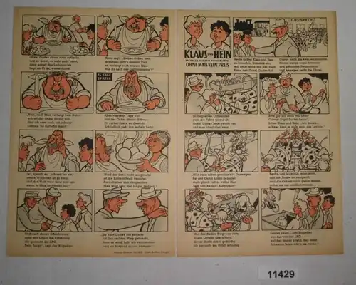 Supplément "Klaus et Hein" à Hannes Hegen Mosaik Digedag numéro 30 (supplément mosaïque)