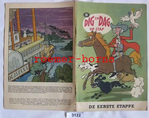 Mosaik Dig en Dag on Stap D Hannes Hegen seltene Export Ausgabe für Holland Niederlande (entspricht Heft 155)