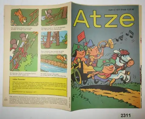 Atze Heft 8 von 1977