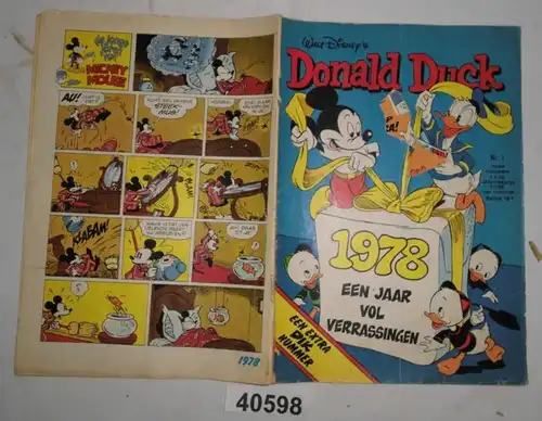 Walt Disney's Donald Duck Nr. 1 (6. Januari 1978) aus den Niederlanden und Belgien