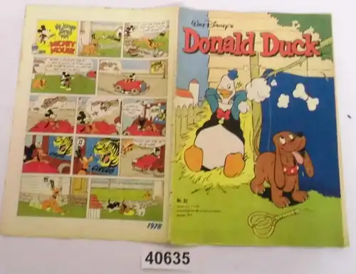 Walt Disney's Donald Duck Nr. 31 (4. Augustus 1978) aus den Niederlanden und Belgien