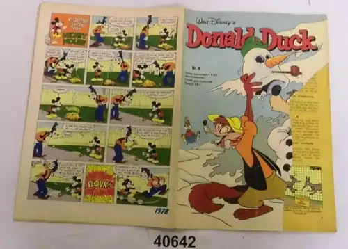 Walt Disney's Donald Duck n° 4 (27 janvier 1978) des Pays-Bas et de la Belgique