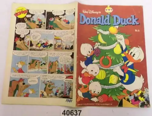 Walt Disney's Donald Duck Nr. 51 (18. December 1981) aus den Niederlanden und Belgien