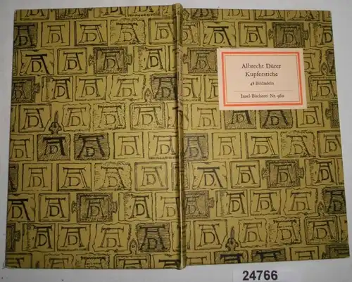 Insel-Bücherei Nr. 960: Albrecht Dürer Kupferstiche - 48 Bildtafeln