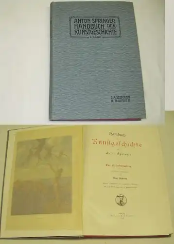 Anton Springer Manuel de l'histoire de la peinture 5e volume L'art du 19e siècle