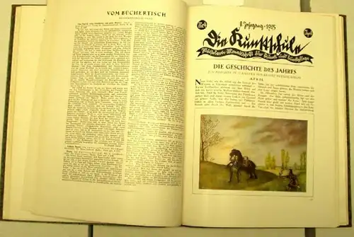 Die Kunstschule illustrierte Monatsschrift für Kunst und Kunstpflege 8.Jahrgang 1.Halbjahr 1925 Nummer 1 bis 6