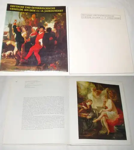 Des peintures allemandes et autrichiennes datant du 17e-18e siècle