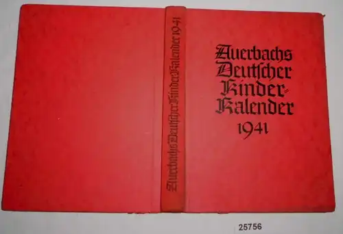 Auerbachs Calendrier allemand des enfants 1941, 59e année