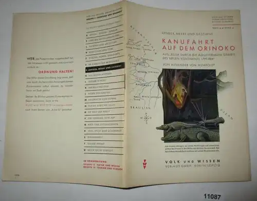 Canoë sur l'Orinoko - "Voyage à travers les régions équarriles du nouveau continent 1799-1804" (Volk et Savoir S)