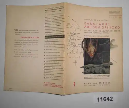 Canoë sur l'Orinoko - "Voyage à travers les régions équarriles du nouveau continent 1799-1804" (Volk et Savoir S)