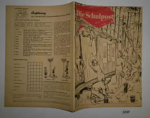 Le courrier scolaire n° 11 de 1952.