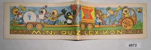 Mini-FRÖSI 12: Mini-Quiz-Lexikon (Beilage zum Pioniermagazin Frösi 2 von 1981)