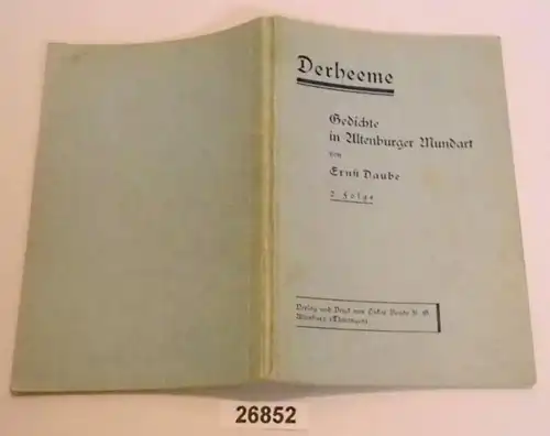 Derheeme - Poèmes dans Altenburger Mundart, 2ème série