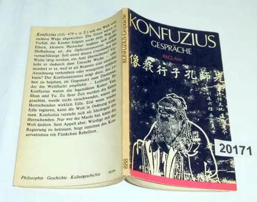 Entretiens (Lun-Yu) - Reclam Bibliothèque universelle: Philosophie. Histoire. Culture N° 888