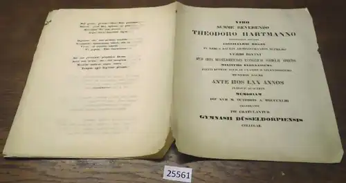 Viro summer reverendo Theodoro Hartmanno Consilario Regio in Rebus Sacris Administrantis Supremo Verbi Divini apud cives