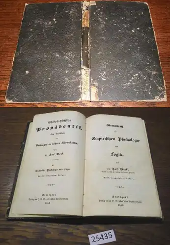 Phélopédeutique philosophique - Guide des conférences dans les établissements d'enseignement supérieur I.: Fondamentalement de la psychologie empirique