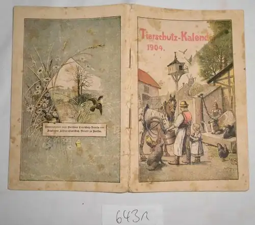 Tierschutz Kalender 1904