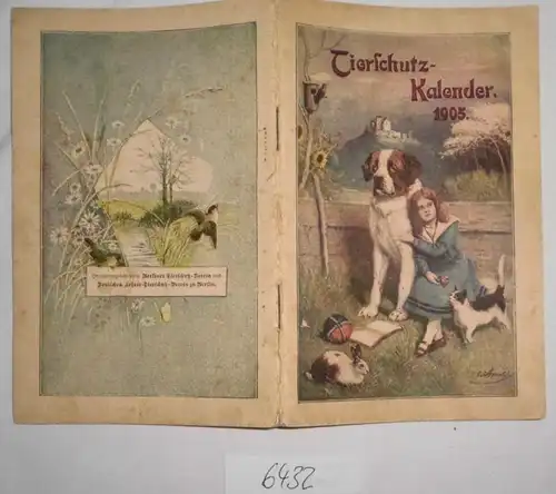 Calendrier 1905 pour la protection des animaux. .