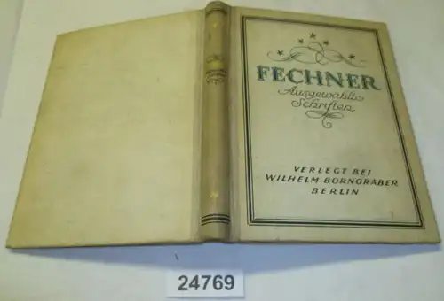 Gust. Theod. Fechner: Ausgewählte Schriften